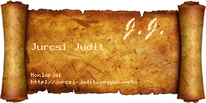 Jurcsi Judit névjegykártya